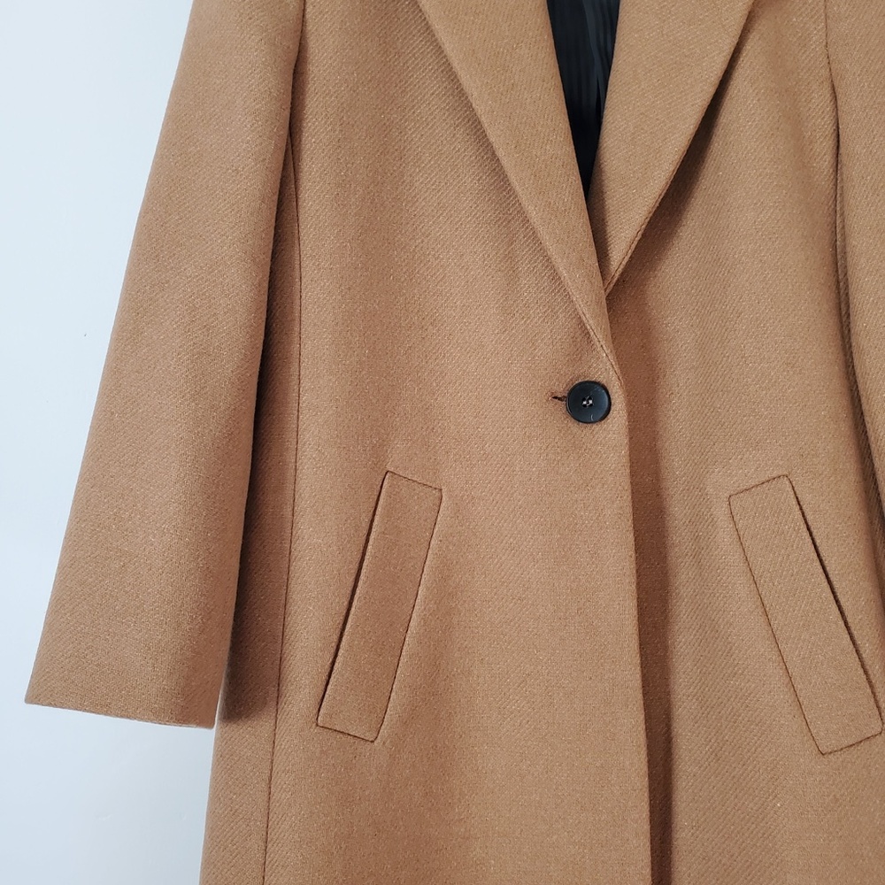 Zara Single Button Camel Blazer Coat / M - Picture 3 of 7
